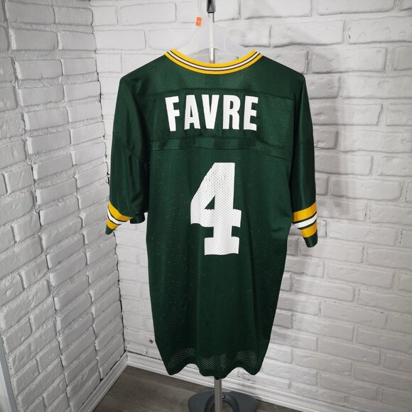 Champion Authentic Apparel Men's Size 44 Green Bay Packers #4 Favre Jersey - Picture 2 of 14
